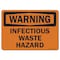 Signmission Safety Sign, OSHA Warning, 5" Height, 7" Width, Infectious Waste Hazard, Landscape OS-WS-D-57-L-19677 - alternate 1